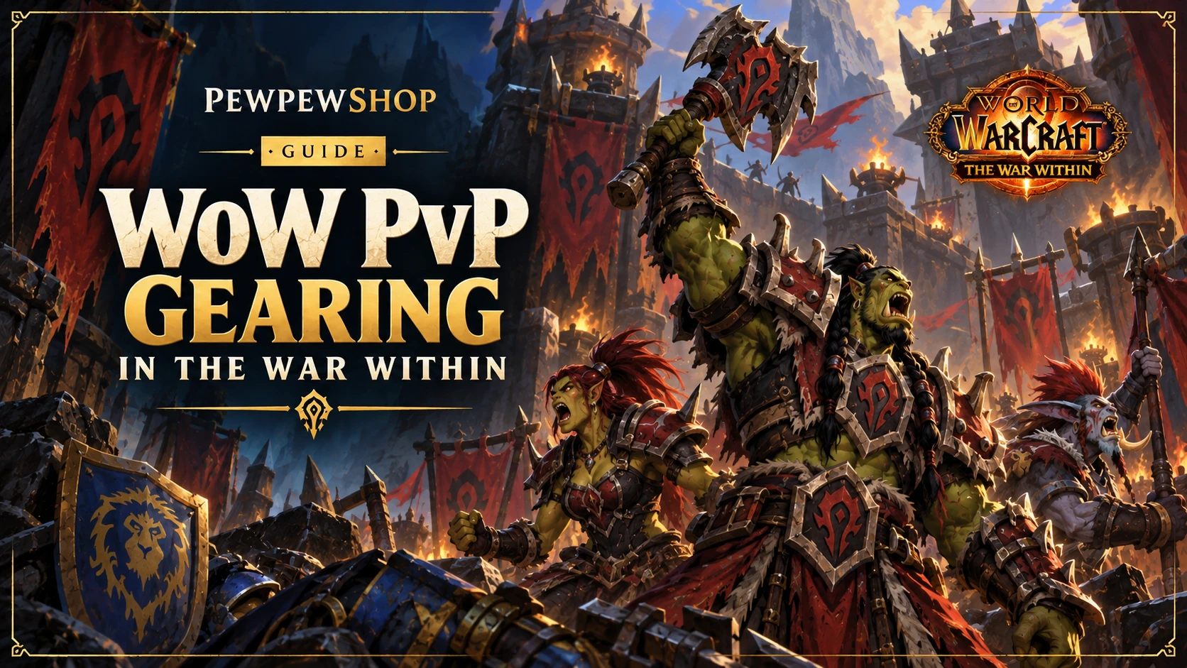 WoW PvP Gearing in The War Within: The Fastest Honor-to-Conquest Path — PEWPEWSHOP boosting guide