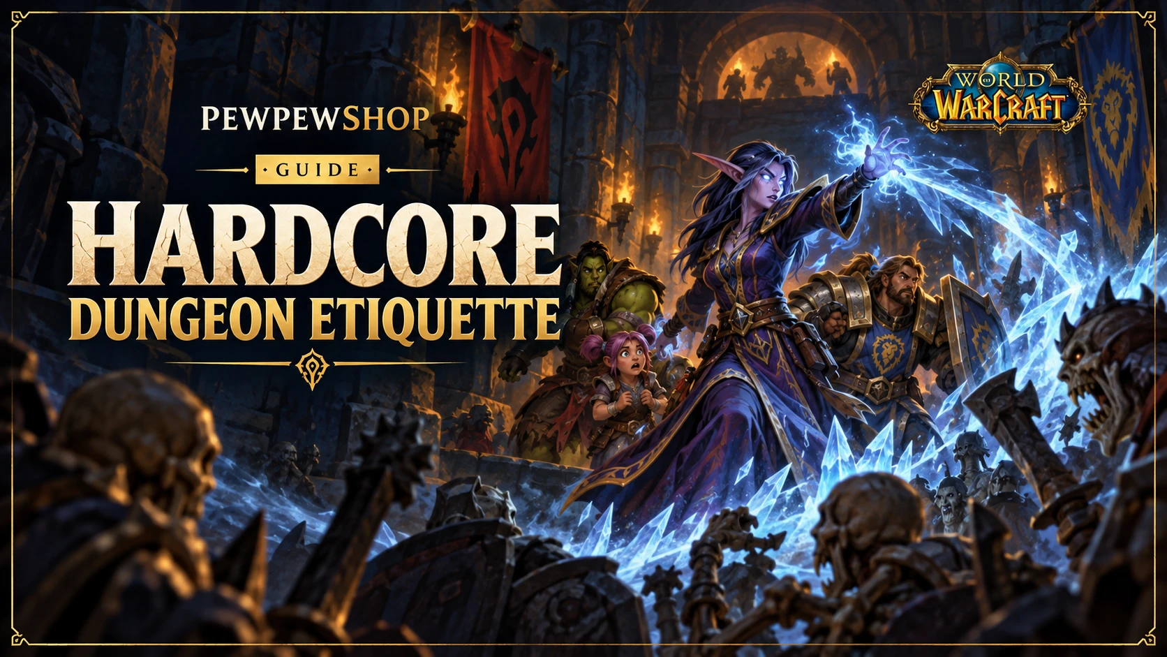 WoW Hardcore Dungeon Boost Etiquette: How to Take a Carry Without Bricking Your Run — PEWPEWSHOP boosting guide