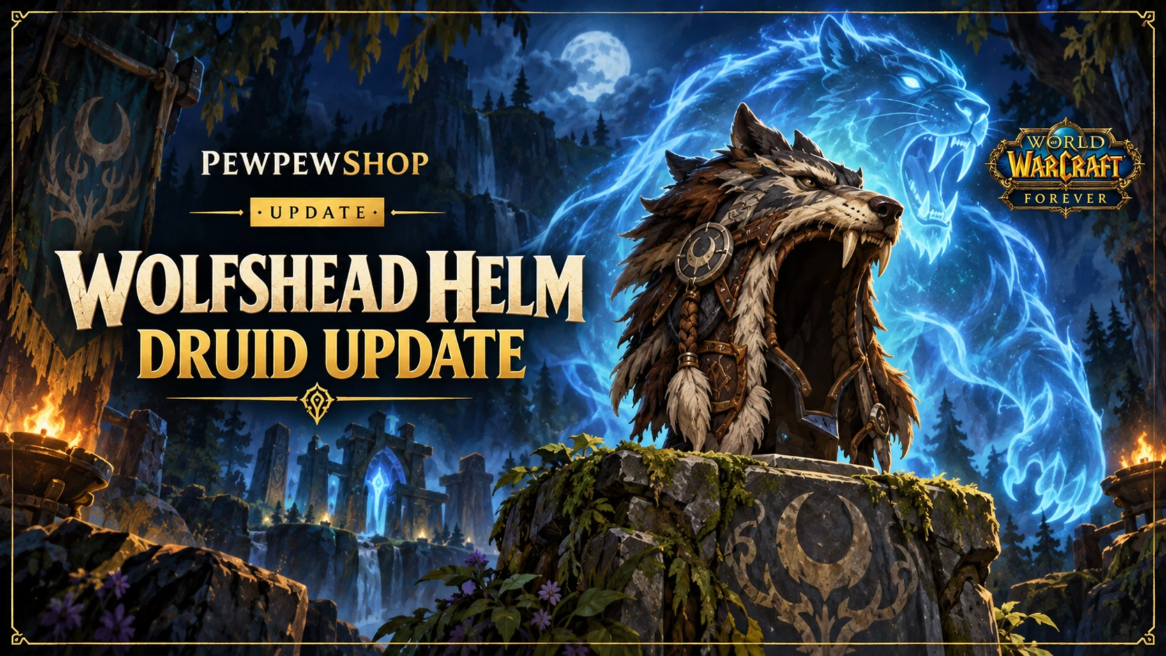 Wolfshead Helm in WoW: Forever: +5 Energy on Shifting Power — PEWPEWSHOP boosting guide