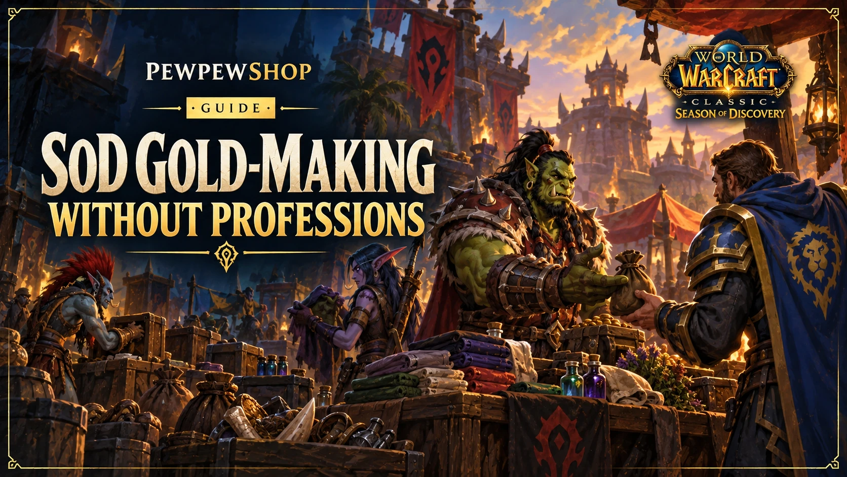 Season of Discovery Gold-Making Without Professions: Best Routes and Methods — PEWPEWSHOP boosting guide