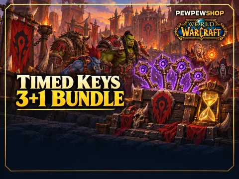 Mythic+ 3+1 Bundle — Four Timed Keys, Three Paid — boost