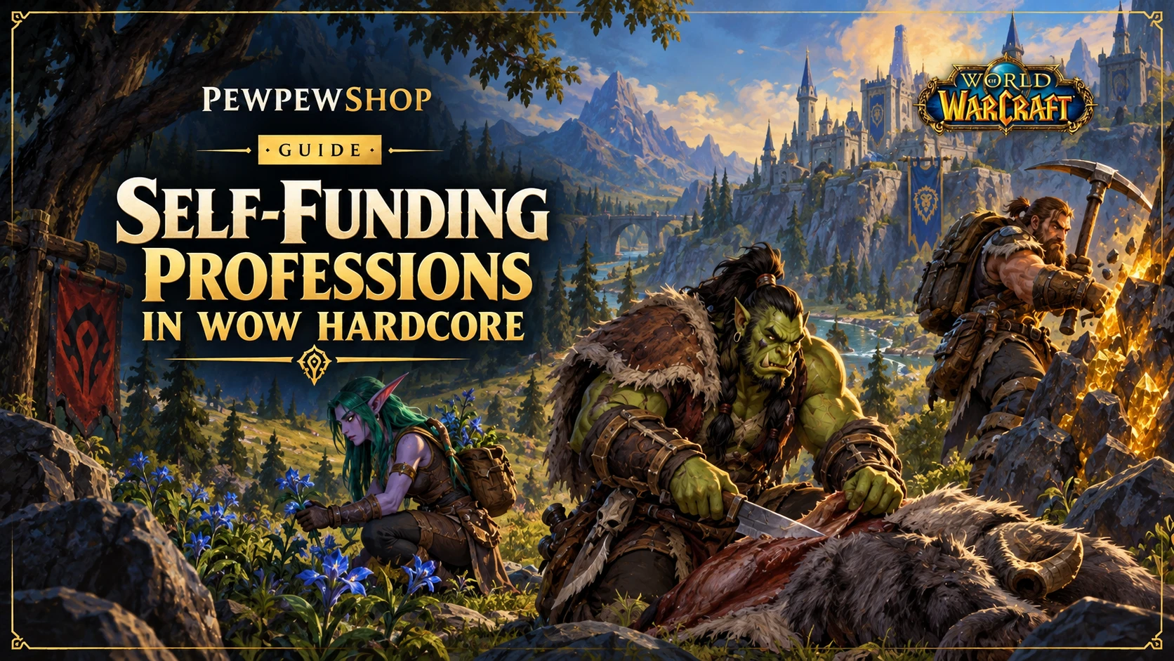 Self-Funding Professions in WoW Hardcore: Gold Without the Risk — PEWPEWSHOP boosting guide