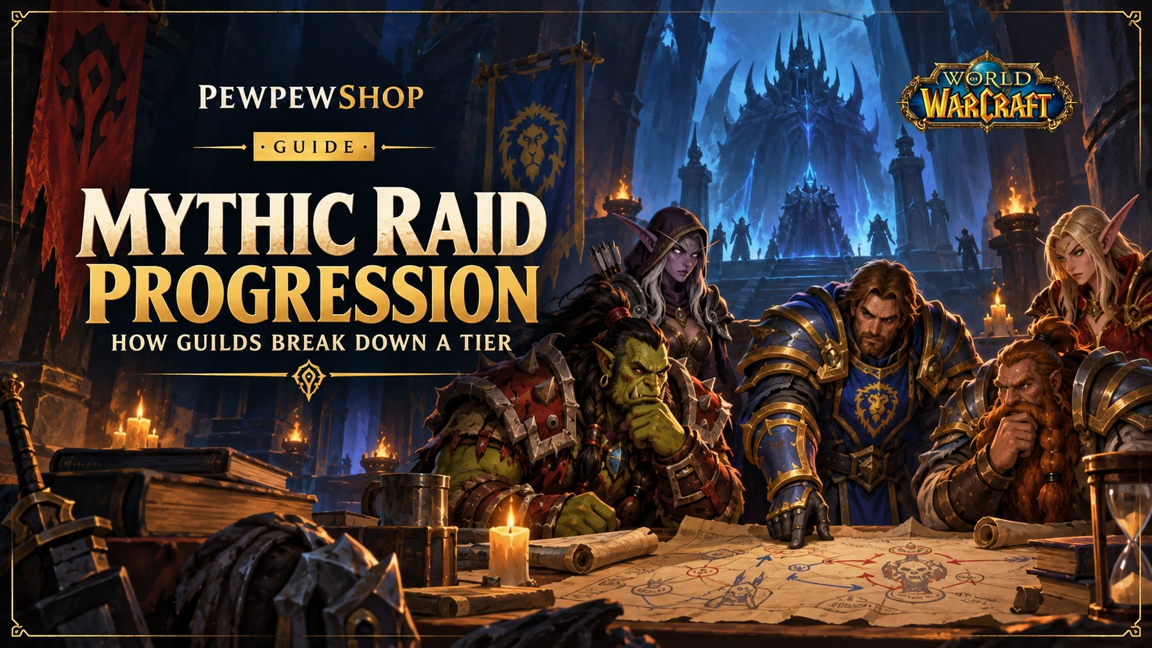 Mythic Raid Progression: How Guilds Break Down a Tier — PEWPEWSHOP boosting guide