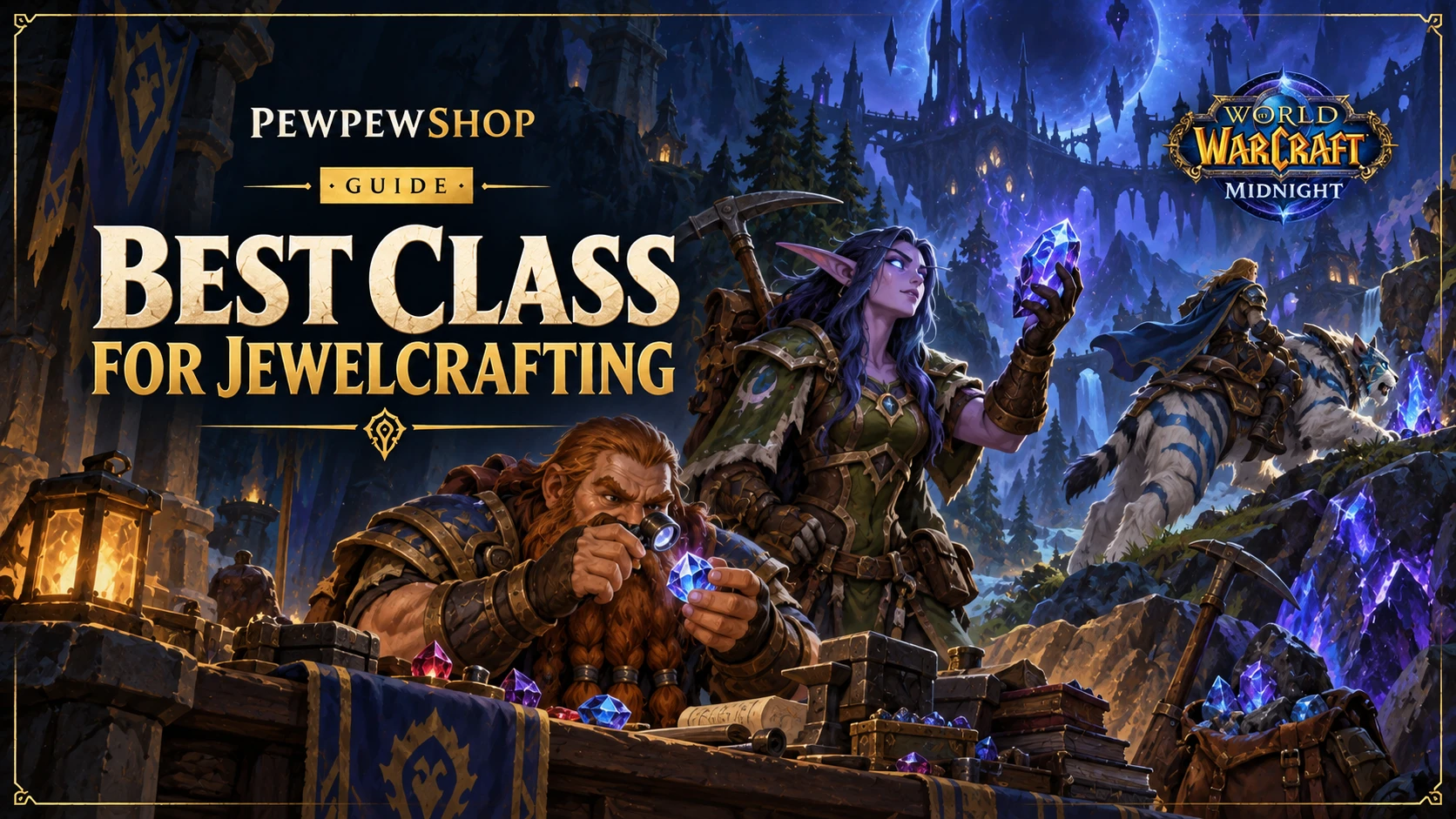 Best Class for Jewelcrafting in WoW Midnight — PEWPEWSHOP boosting guide