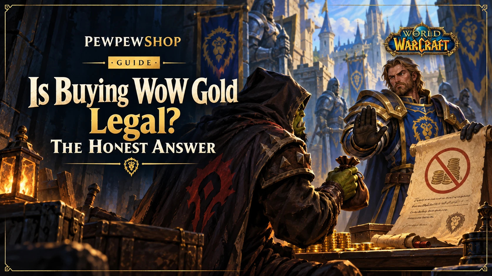 Is Buying WoW Gold Legal? The Honest Answer — PEWPEWSHOP boosting guide