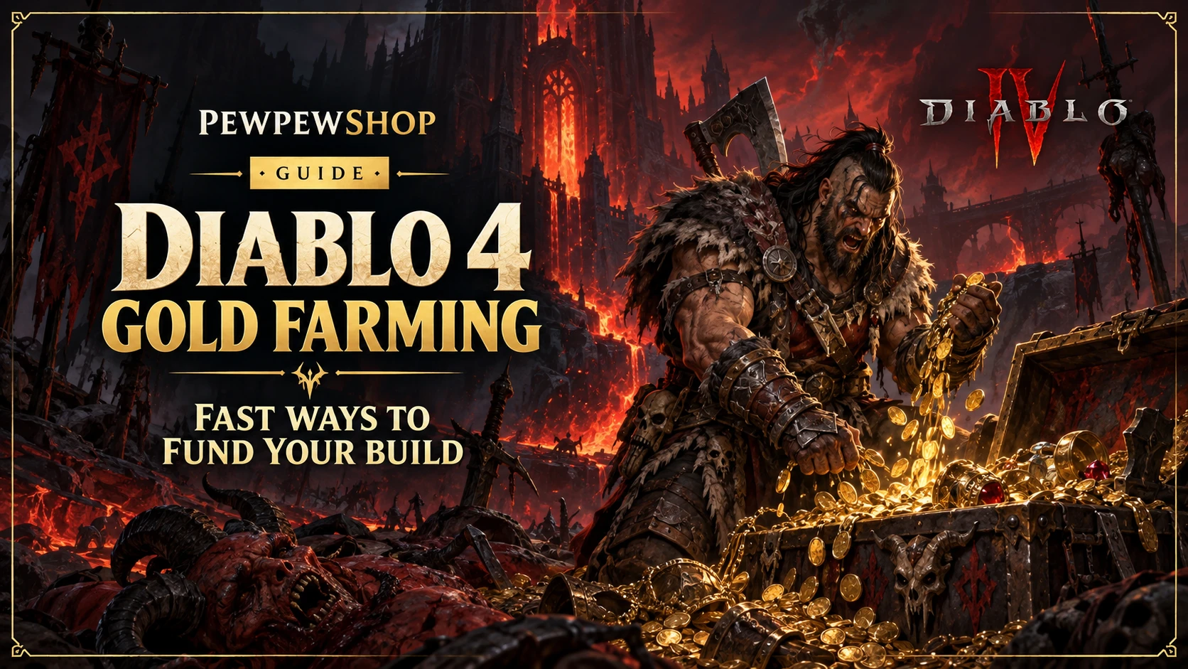 Diablo 4 Gold Farming: Fast Ways to Fund Your Build — PEWPEWSHOP boosting guide