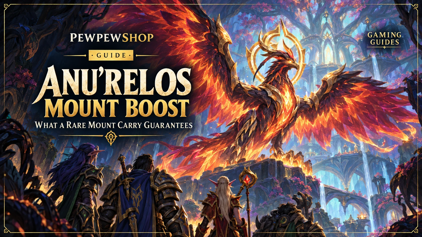 Anu'relos Mount Boost: What a Rare Mount Carry Guarantees — PEWPEWSHOP boosting guide