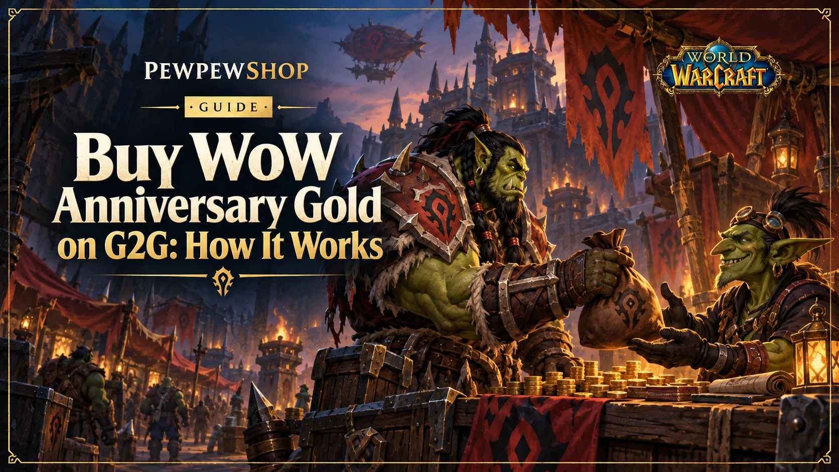 Buy WoW Anniversary Gold on G2G: How It Works — PEWPEWSHOP boosting guide