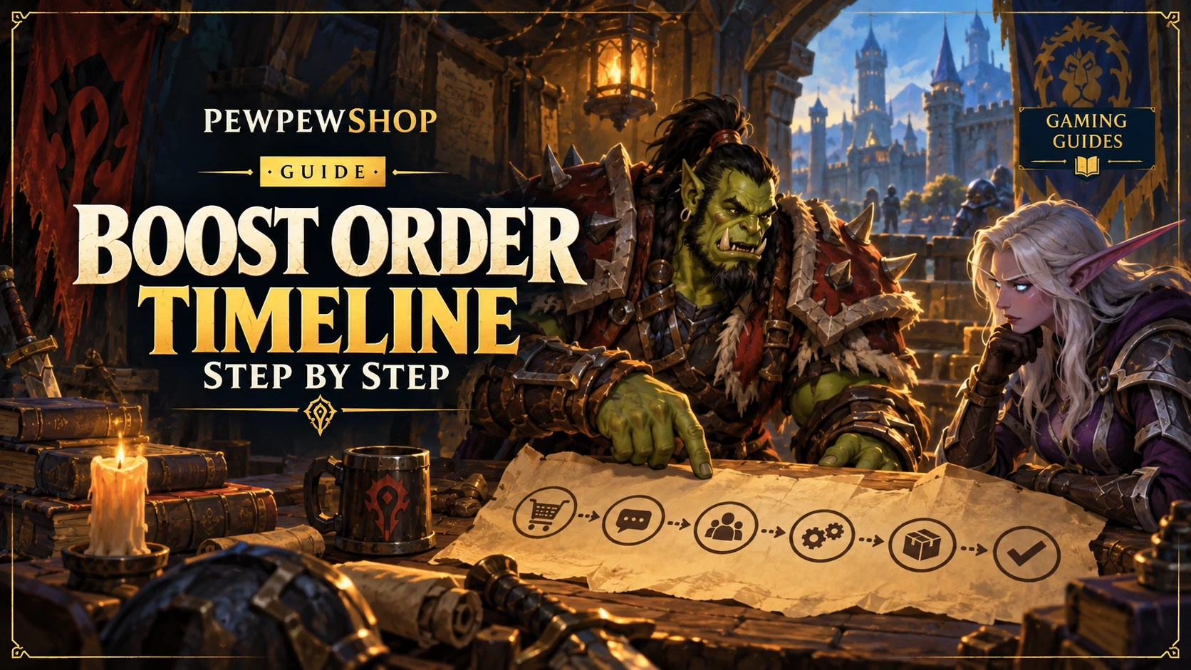 What a Good Boost Order Timeline Looks Like, Step by Step — PEWPEWSHOP boosting guide