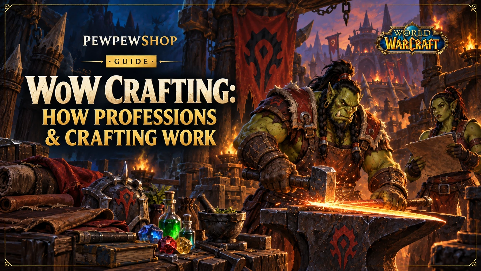 WoW Crafting: How Professions & Crafting Work — PEWPEWSHOP boosting guide