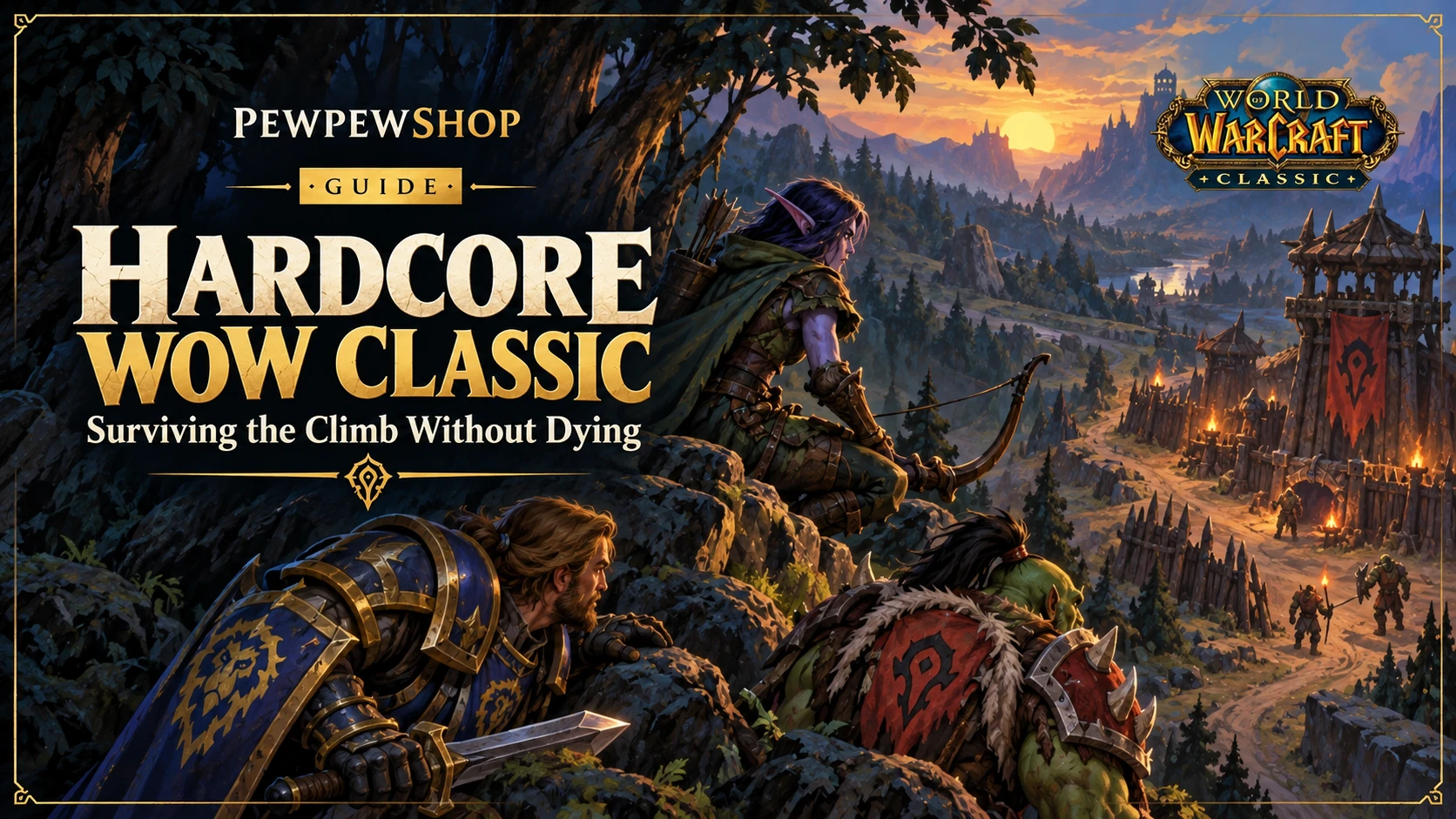 Hardcore WoW Classic: Surviving the Climb Without Dying — PEWPEWSHOP boosting guide