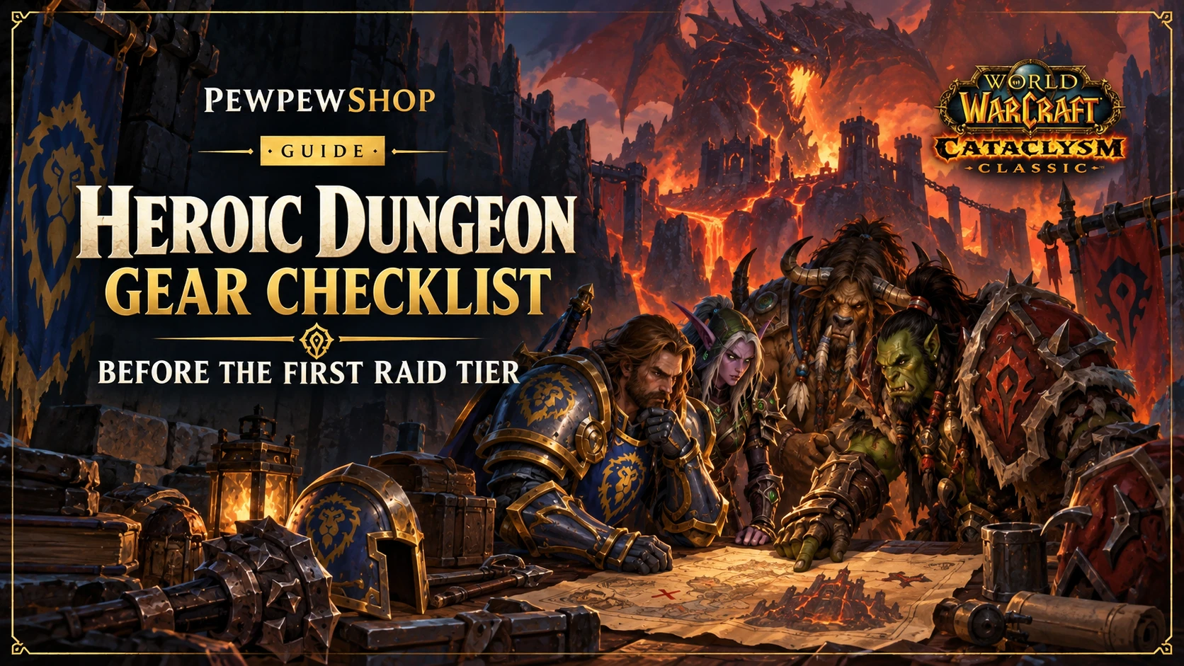 Cataclysm Classic Heroic Dungeon Gear Checklist Before the First Raid Tier — PEWPEWSHOP boosting guide