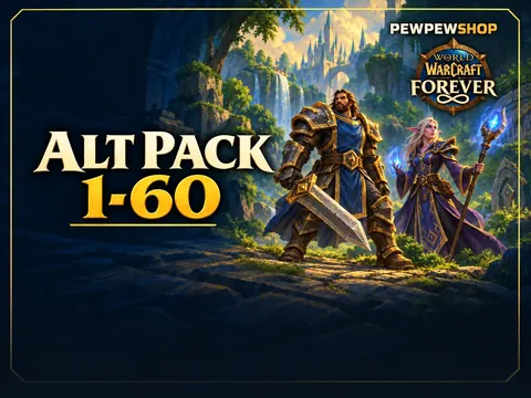 Forever Alt Pack: Two Characters 1–60 — boost