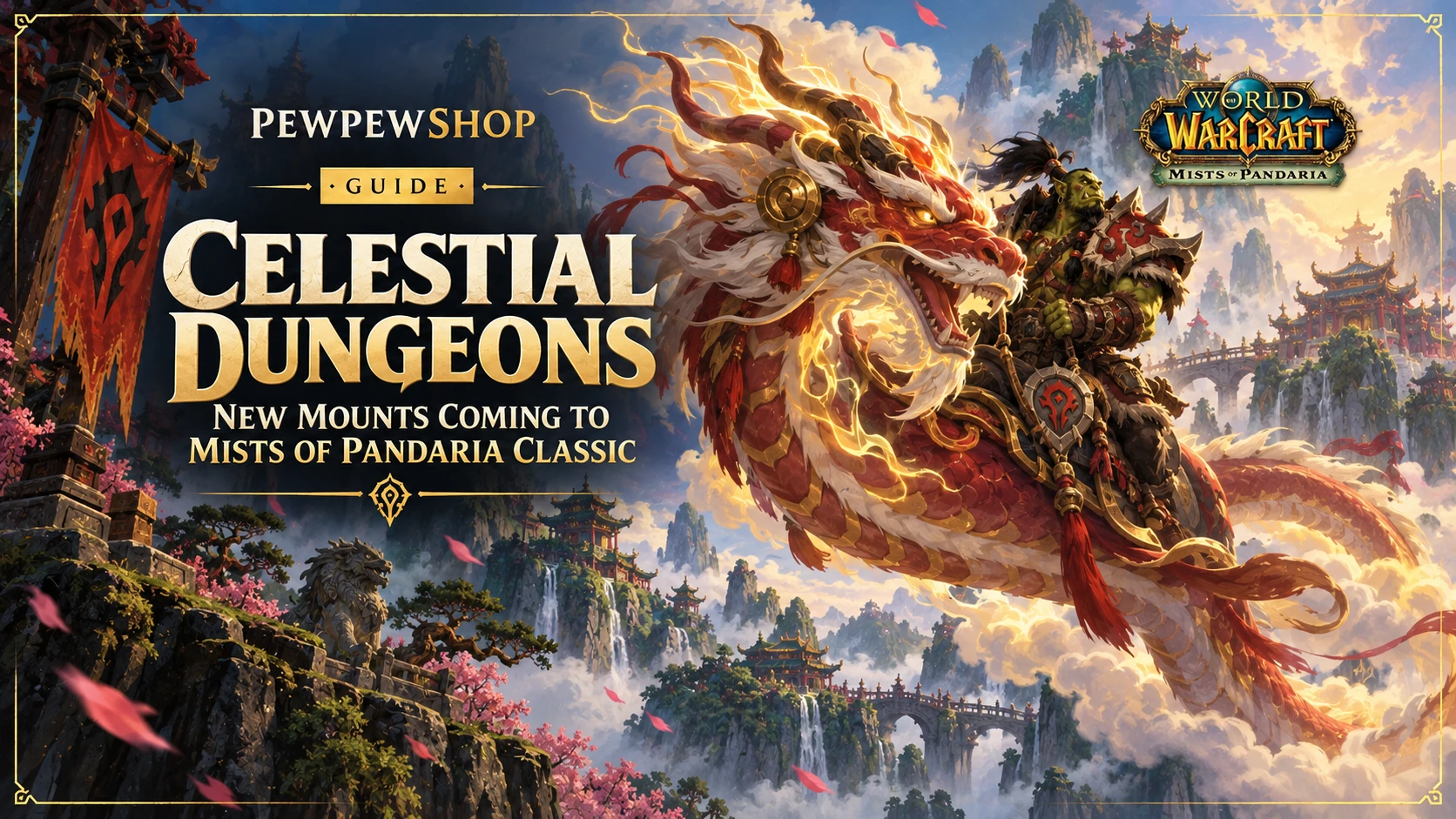 Celestial Dungeons: New Mounts Coming to Mists of Pandaria Classic