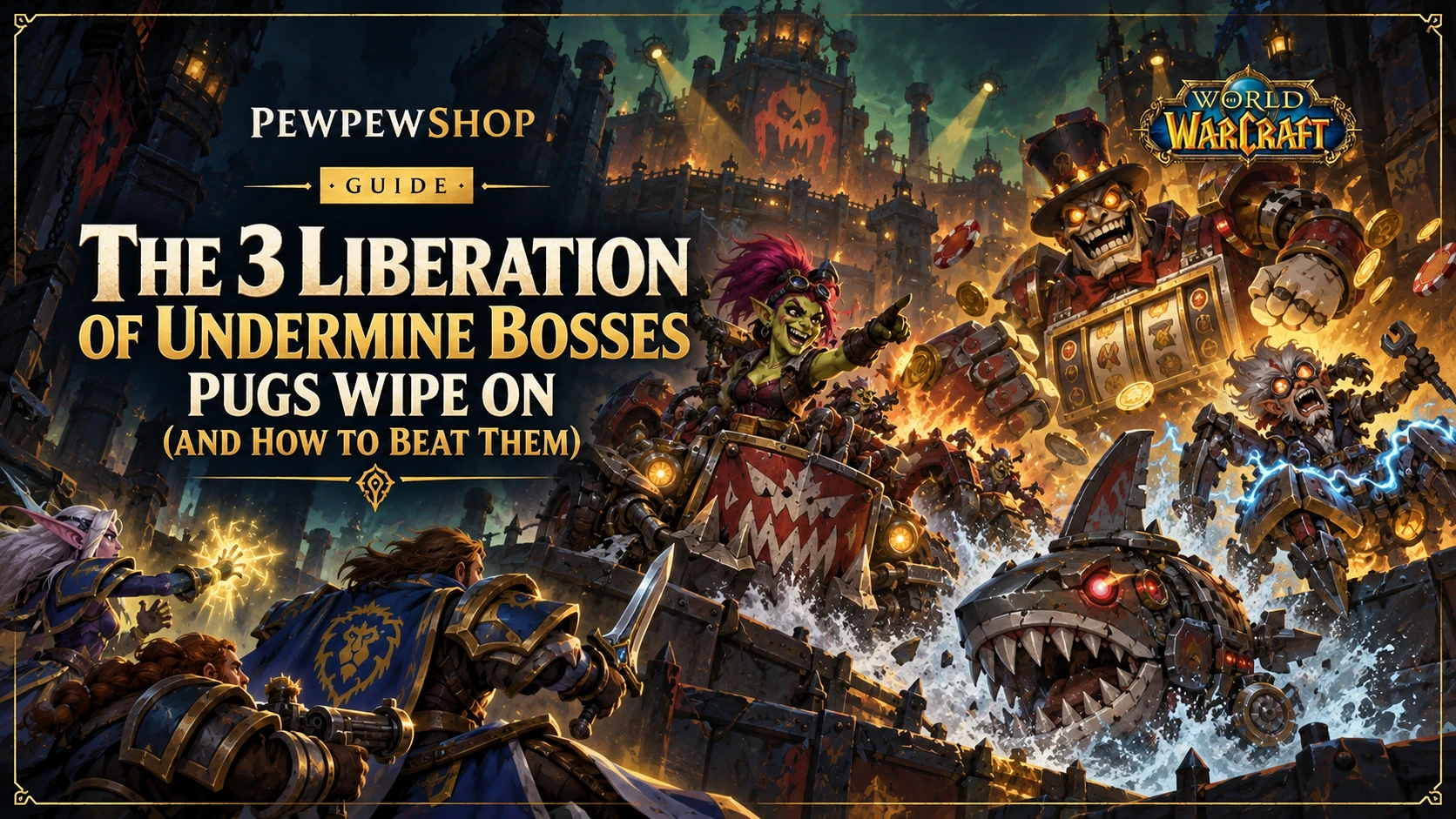 The 3 Liberation of Undermine Bosses Pugs Wipe On (And How to Beat Them) — PEWPEWSHOP boosting guide