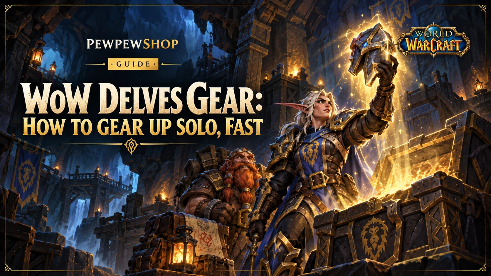 WoW Delves Gear: How to Gear Up Solo, Fast — PEWPEWSHOP boosting guide