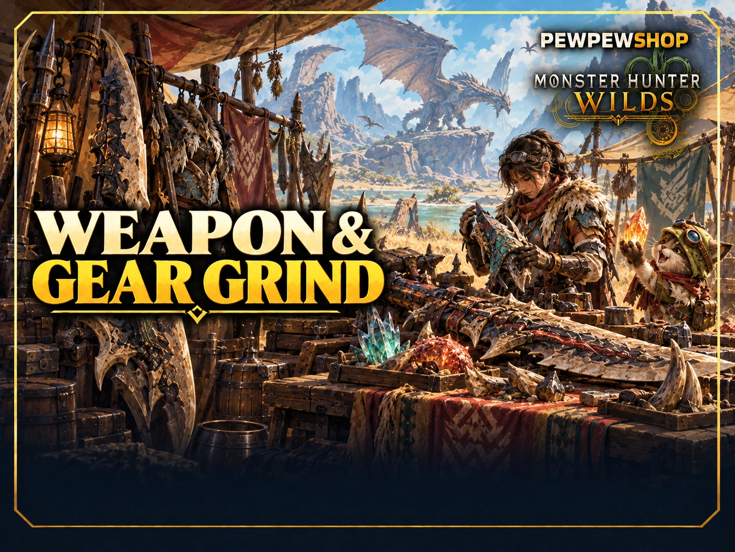 MH Wilds Weapon & Gear Grind — boost