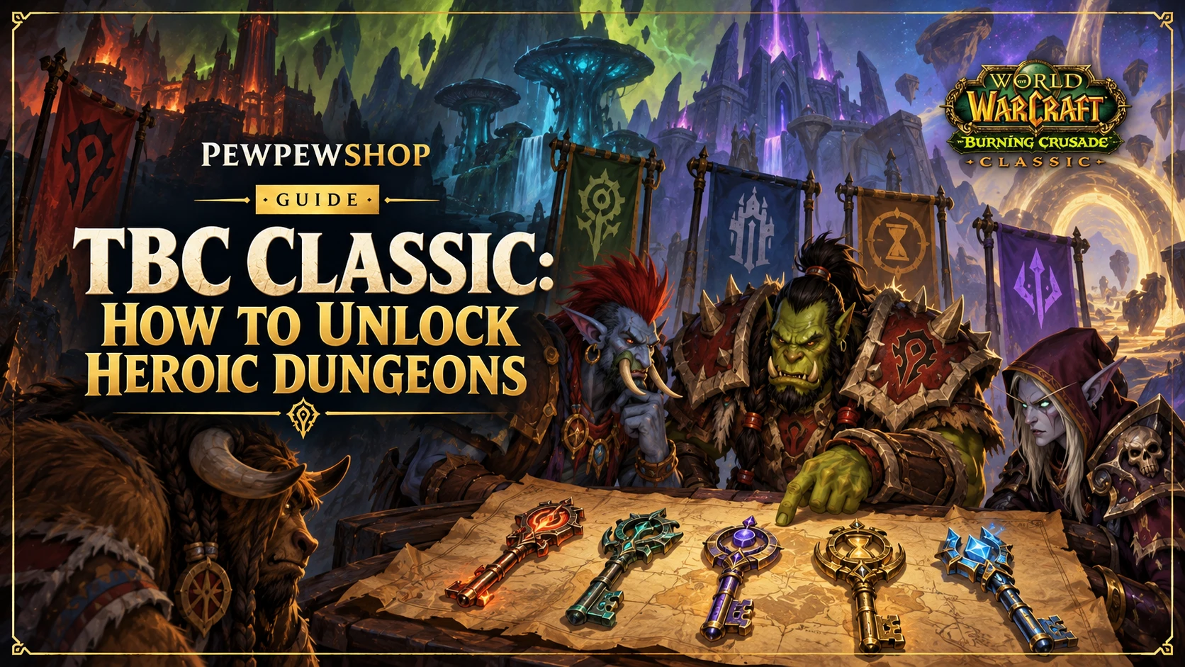 TBC Classic: How to Unlock Heroic Dungeons — PEWPEWSHOP boosting guide