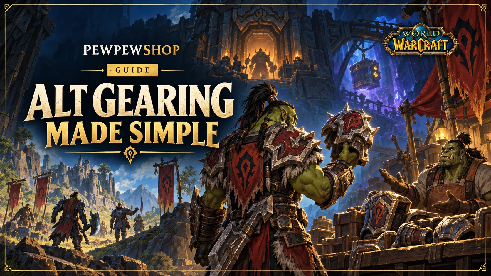 WoW alt gearing in 2026: the fastest way to catch up a fresh max-level character — PEWPEWSHOP boosting guide