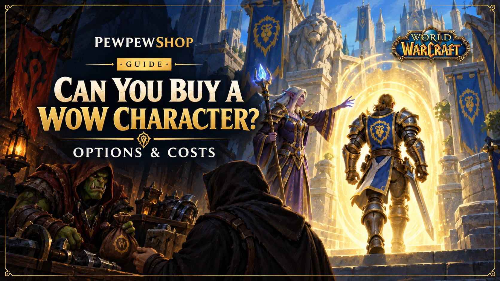 Can You Buy a WoW Character? Options & Costs — PEWPEWSHOP boosting guide