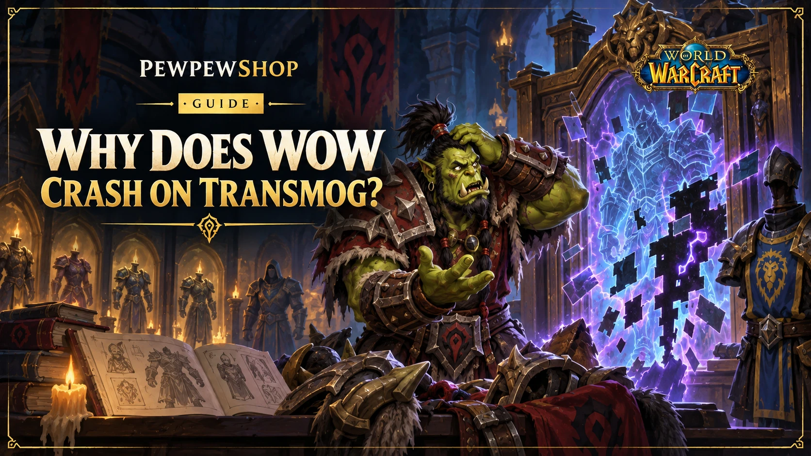 Why Does WoW Crash When I Open Transmog? — PEWPEWSHOP boosting guide