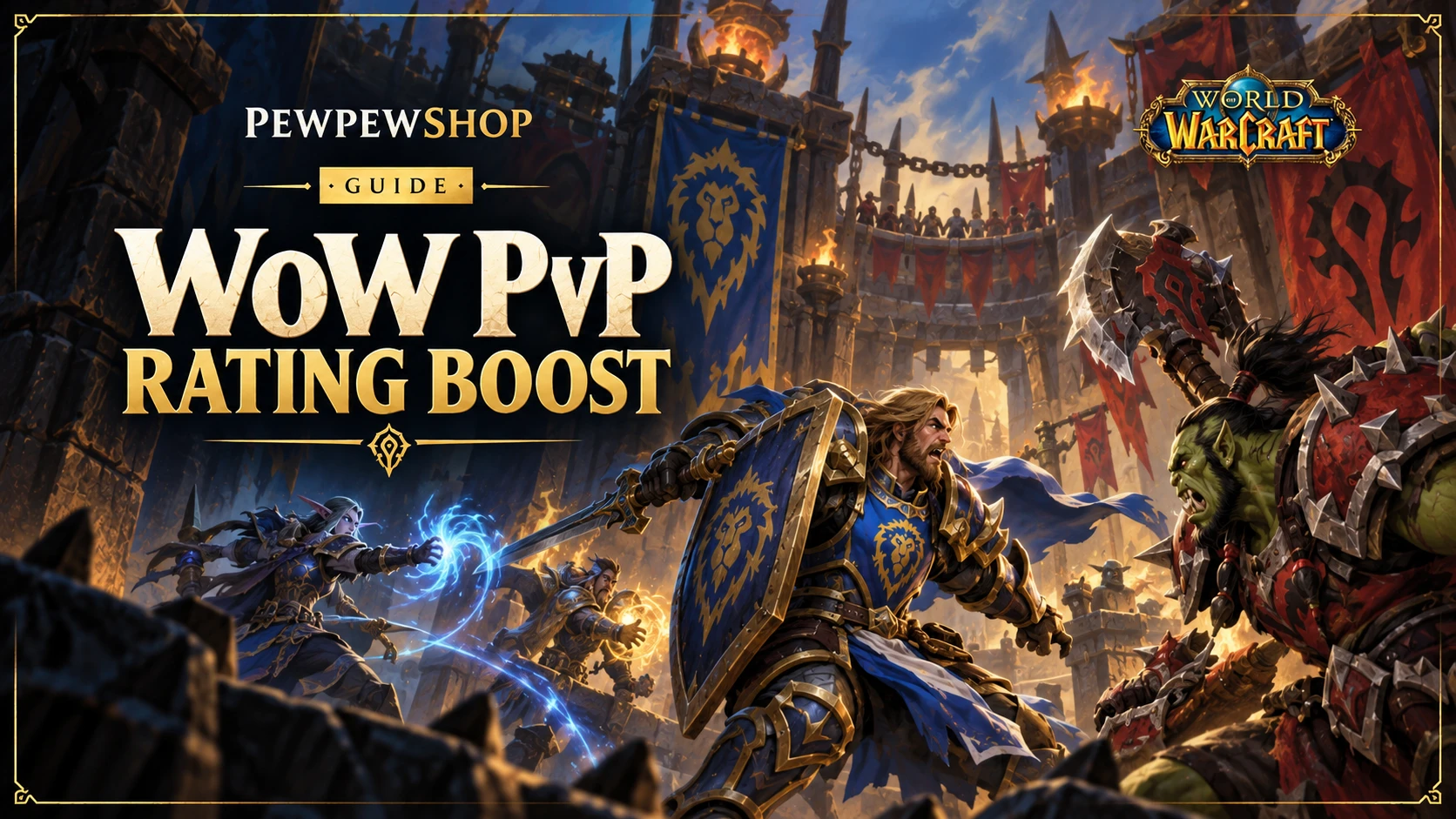 WoW PvP 2400 Rating Boost: What Elite Really Takes in 2026 — PEWPEWSHOP boosting guide