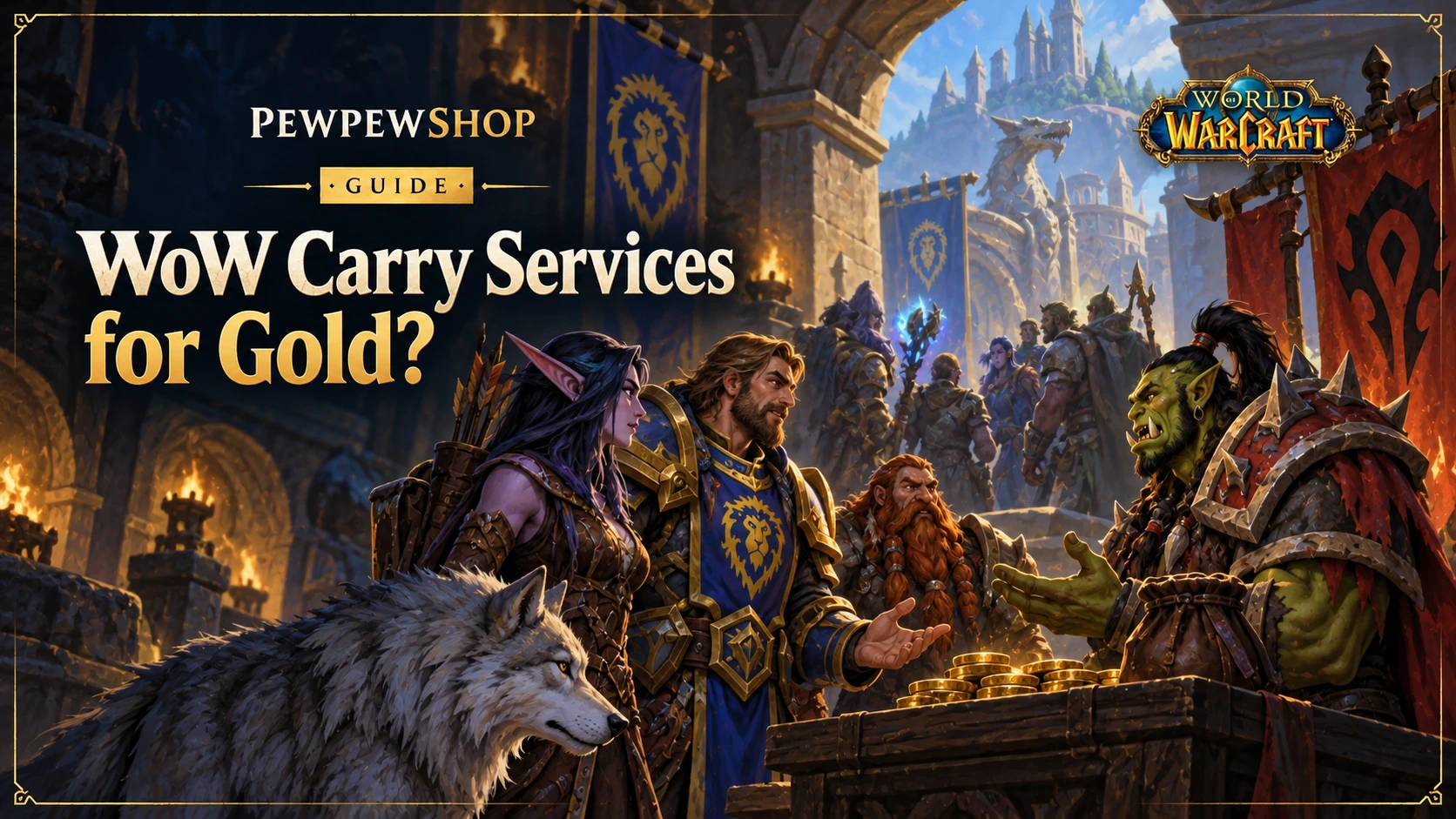 WoW Carry Services for Gold: Can You Pay With Gold? — PEWPEWSHOP boosting guide