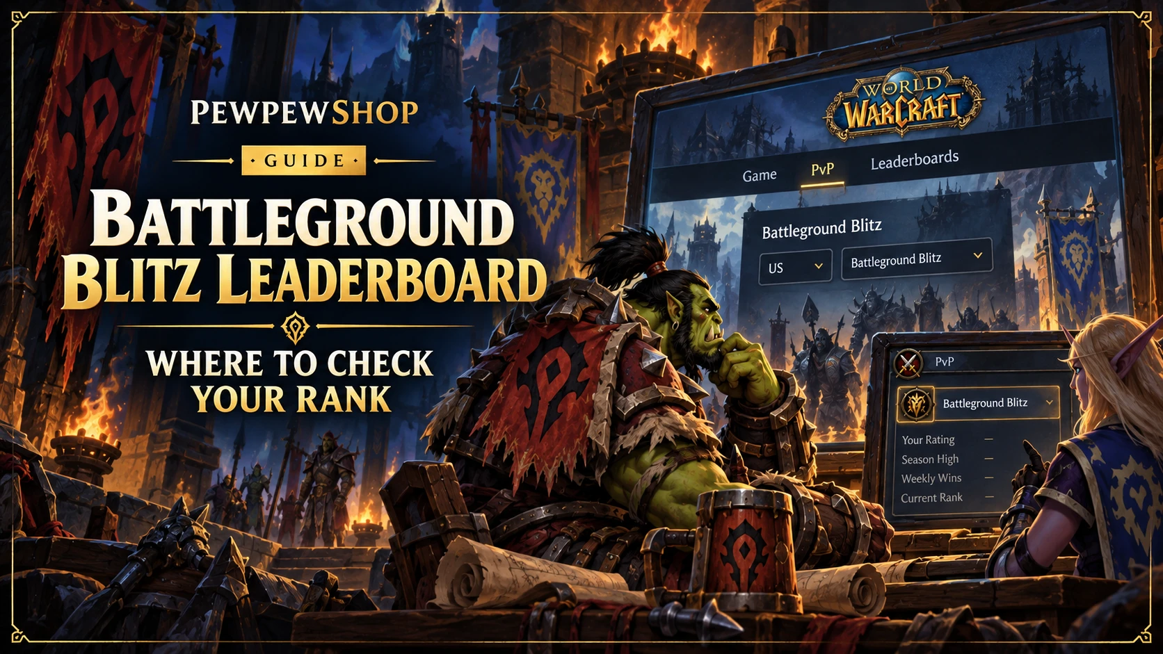 Battleground Blitz Leaderboard: Where to Check Your Rank — PEWPEWSHOP boosting guide