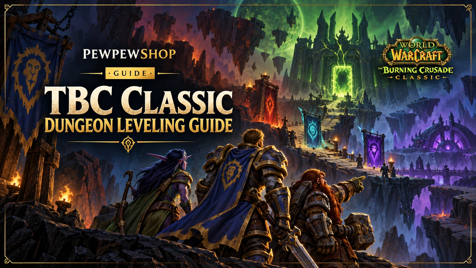 TBC Classic Dungeon Leveling Guide (58-70) — PEWPEWSHOP boosting guide
