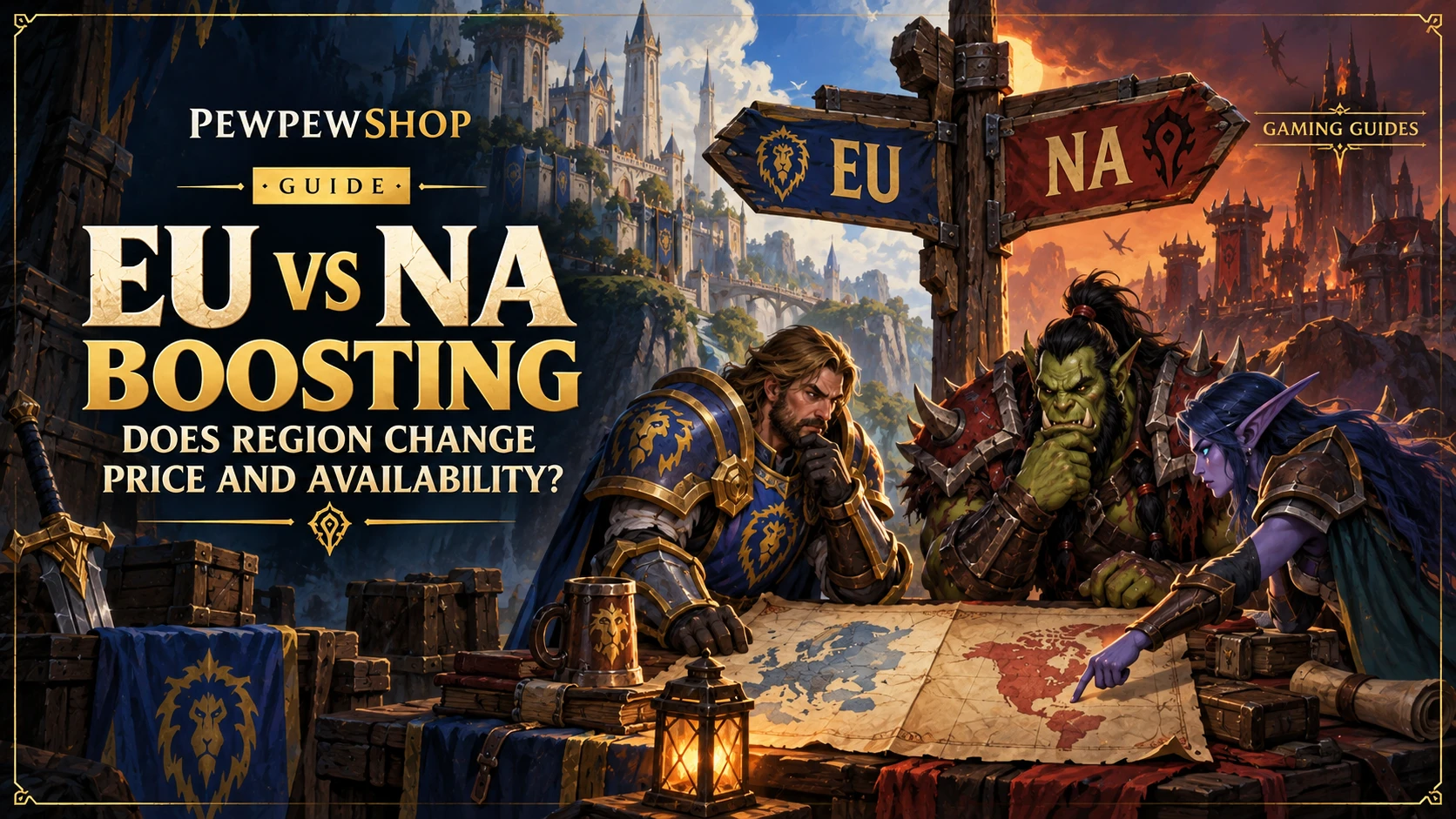 EU vs NA Boosting: Does Region Change Price and Availability? — PEWPEWSHOP boosting guide