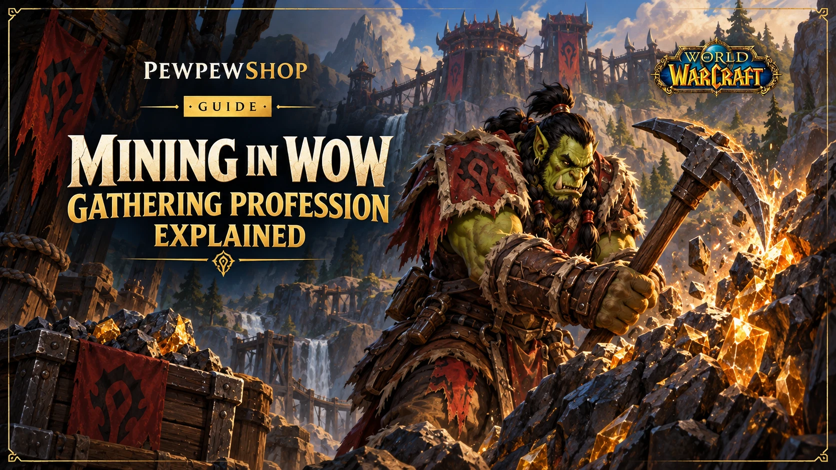 Mining in WoW: Gathering Profession Explained — PEWPEWSHOP boosting guide