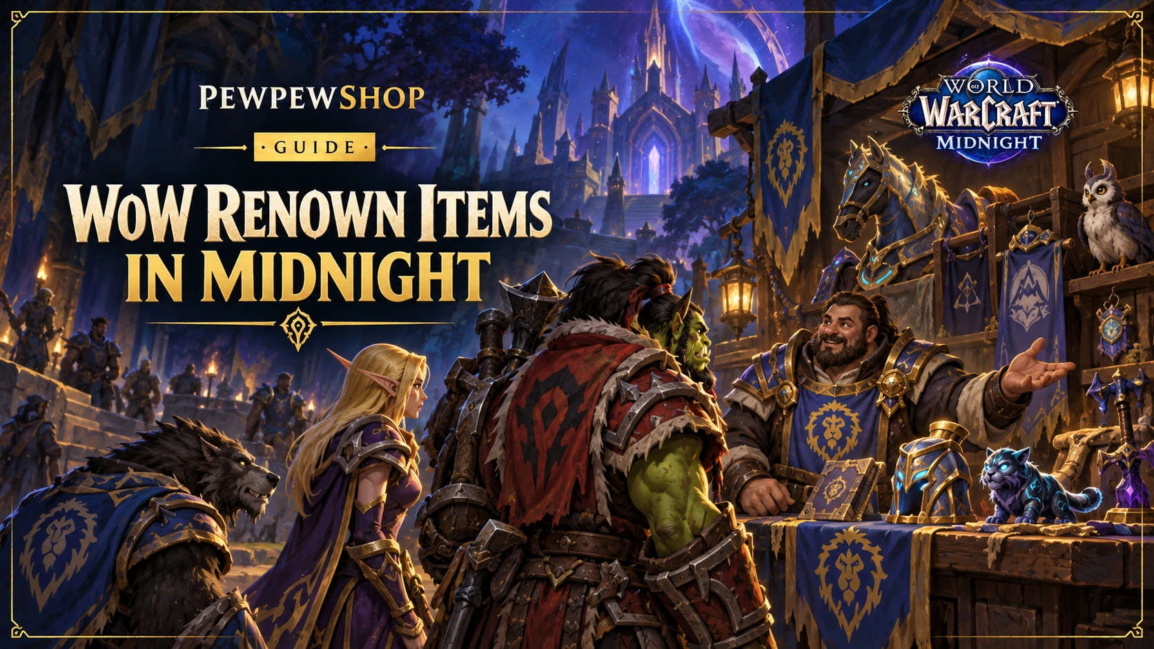 WoW Renown Items in Midnight: How to Unlock and Buy — PEWPEWSHOP boosting guide