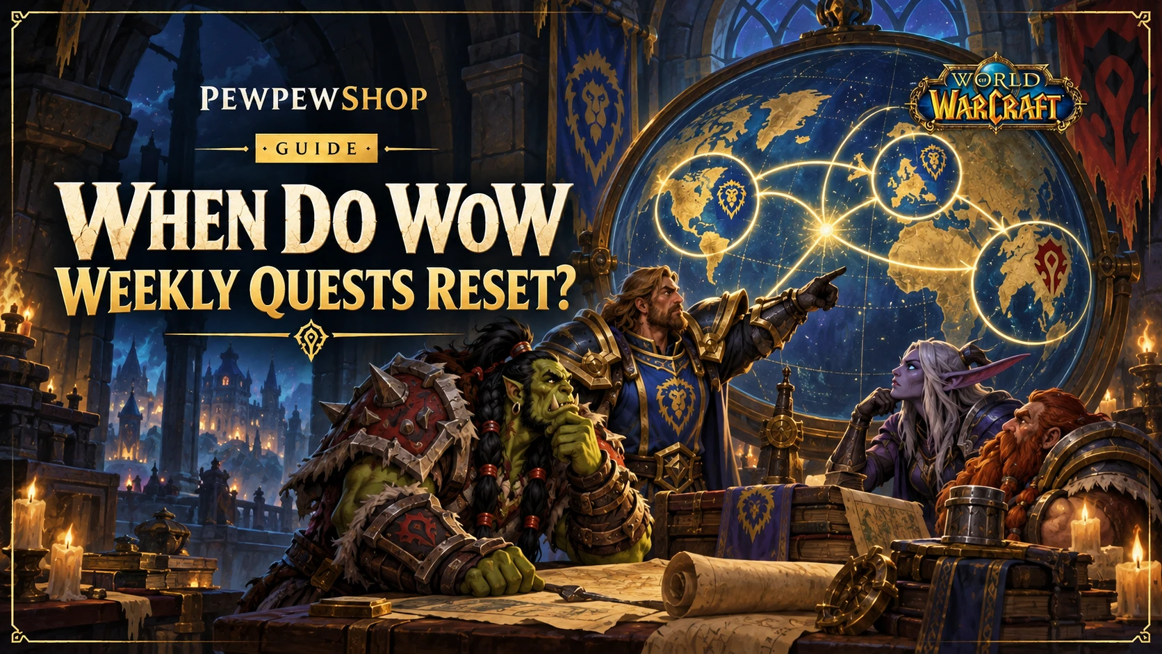When Do WoW Weekly Quests Reset? Times by Region — PEWPEWSHOP boosting guide