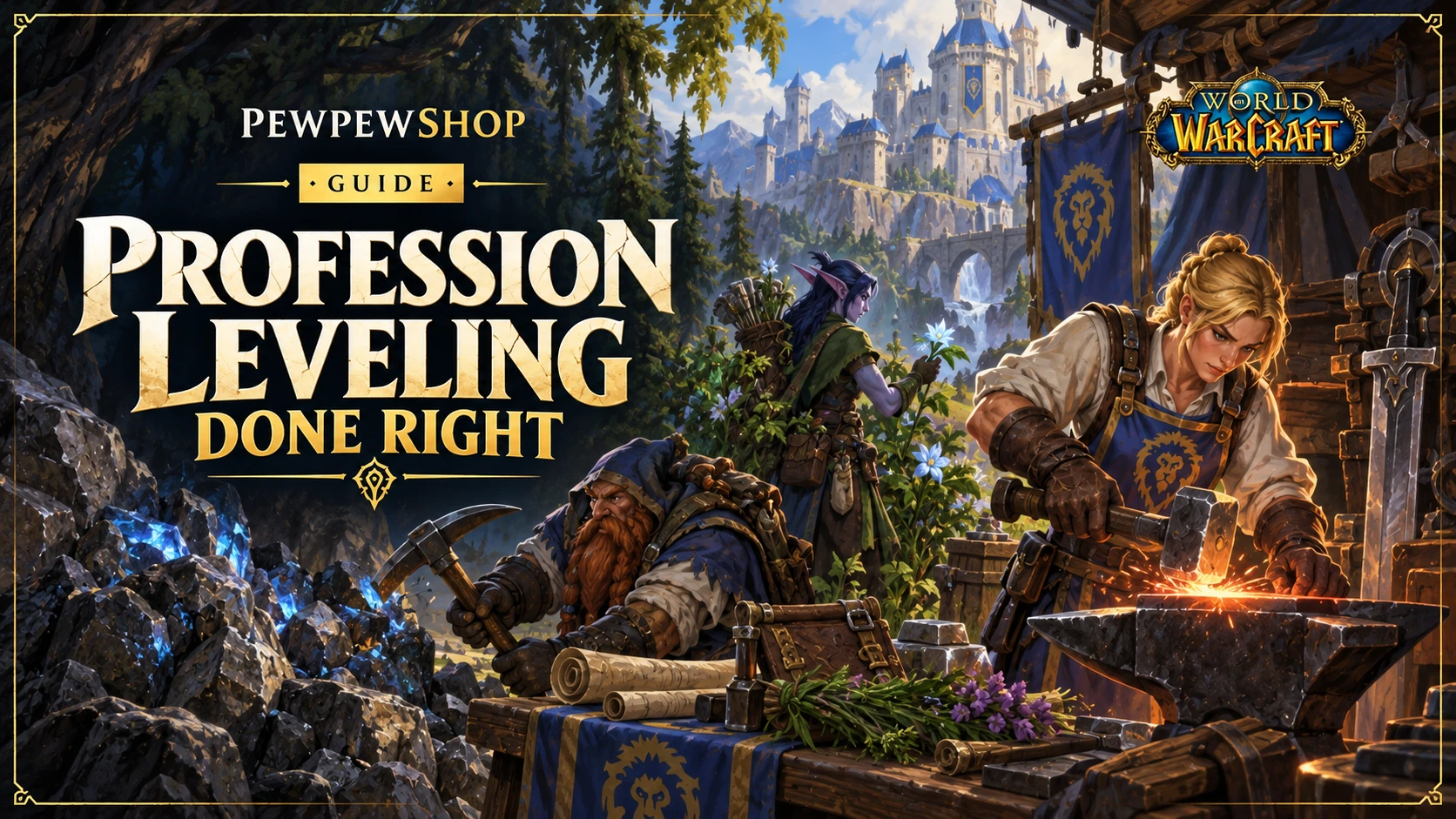 Profession Leveling Done Right in the Latest Patch — PEWPEWSHOP boosting guide