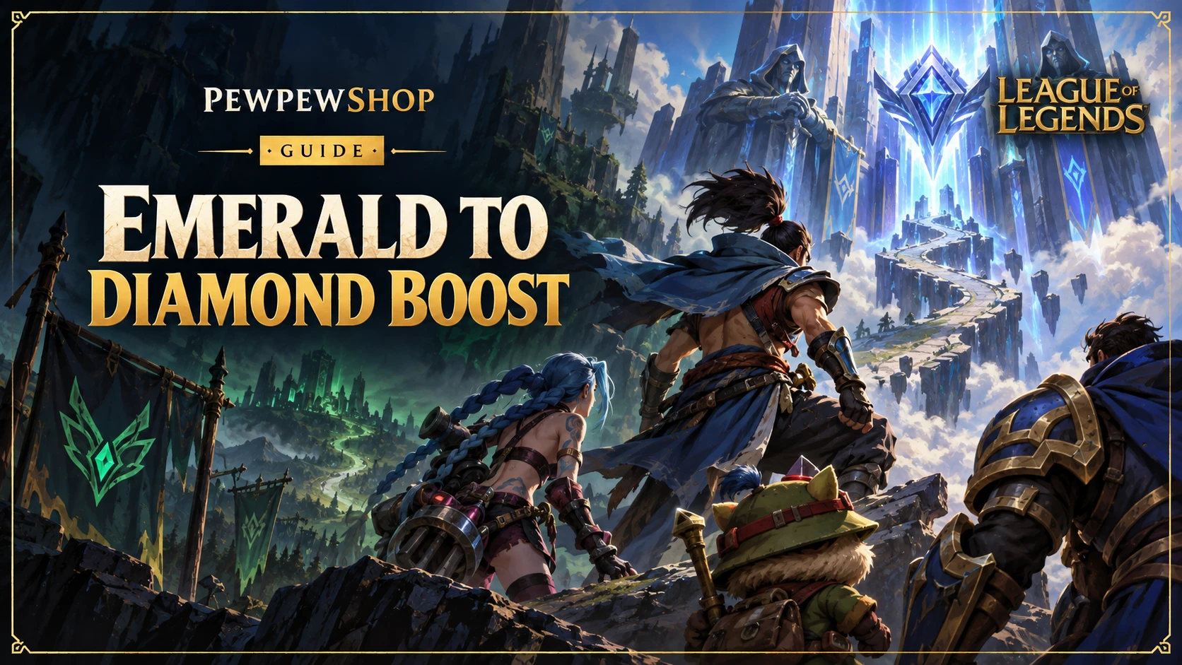 League of Legends Emerald to Diamond boost: how the climb works in 2026 — PEWPEWSHOP boosting guide