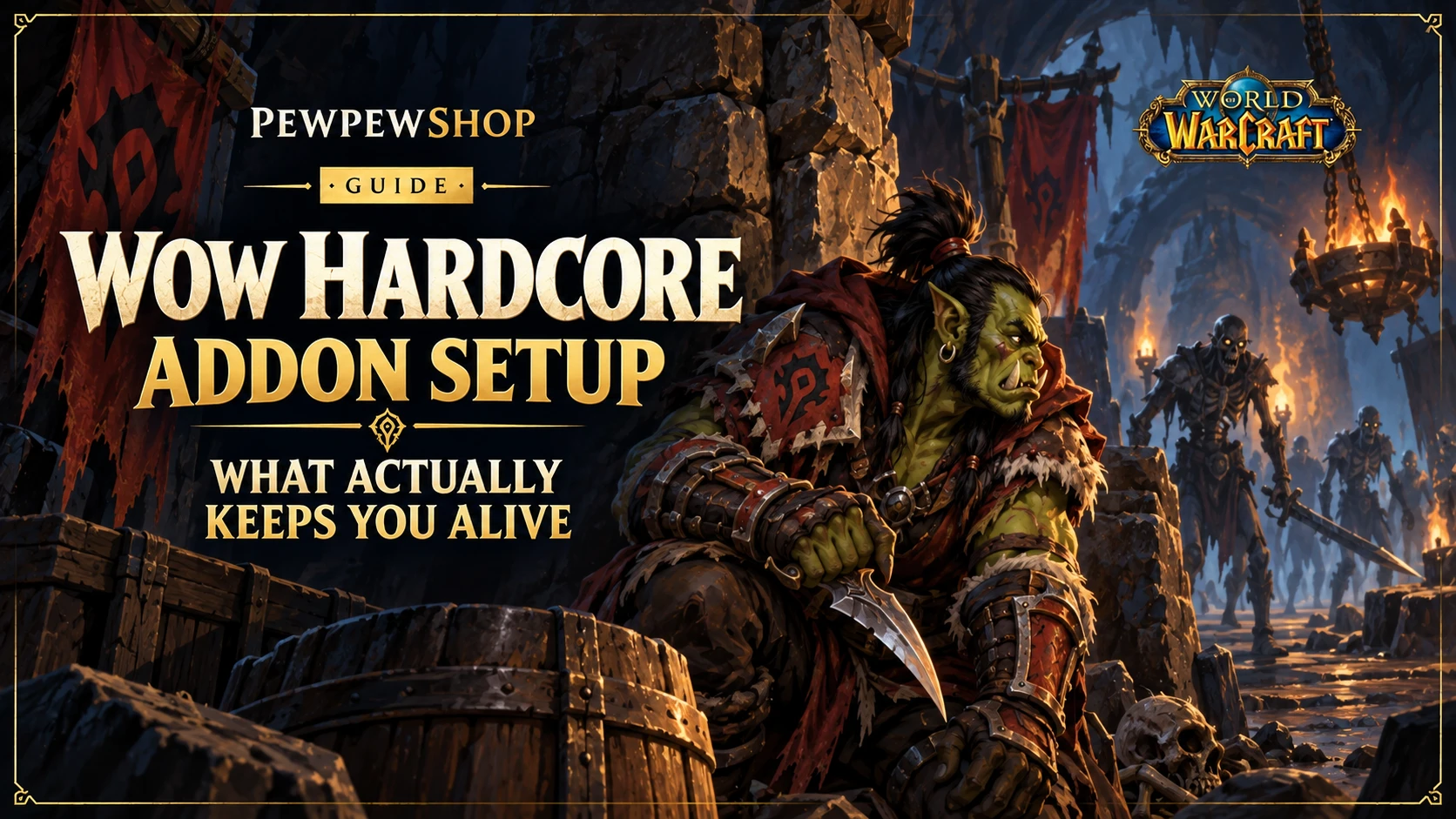 WoW Hardcore Addon Setup: What Actually Keeps You Alive (And What's Overrated) — PEWPEWSHOP boosting guide