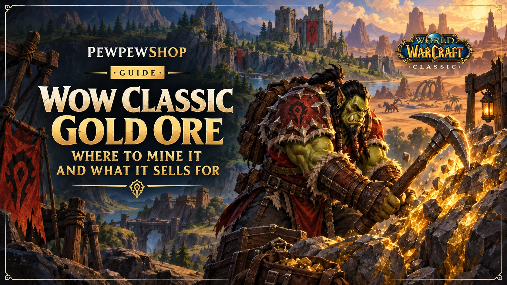 WoW Classic Gold Ore: Where to Mine It and What It Sells For — PEWPEWSHOP boosting guide