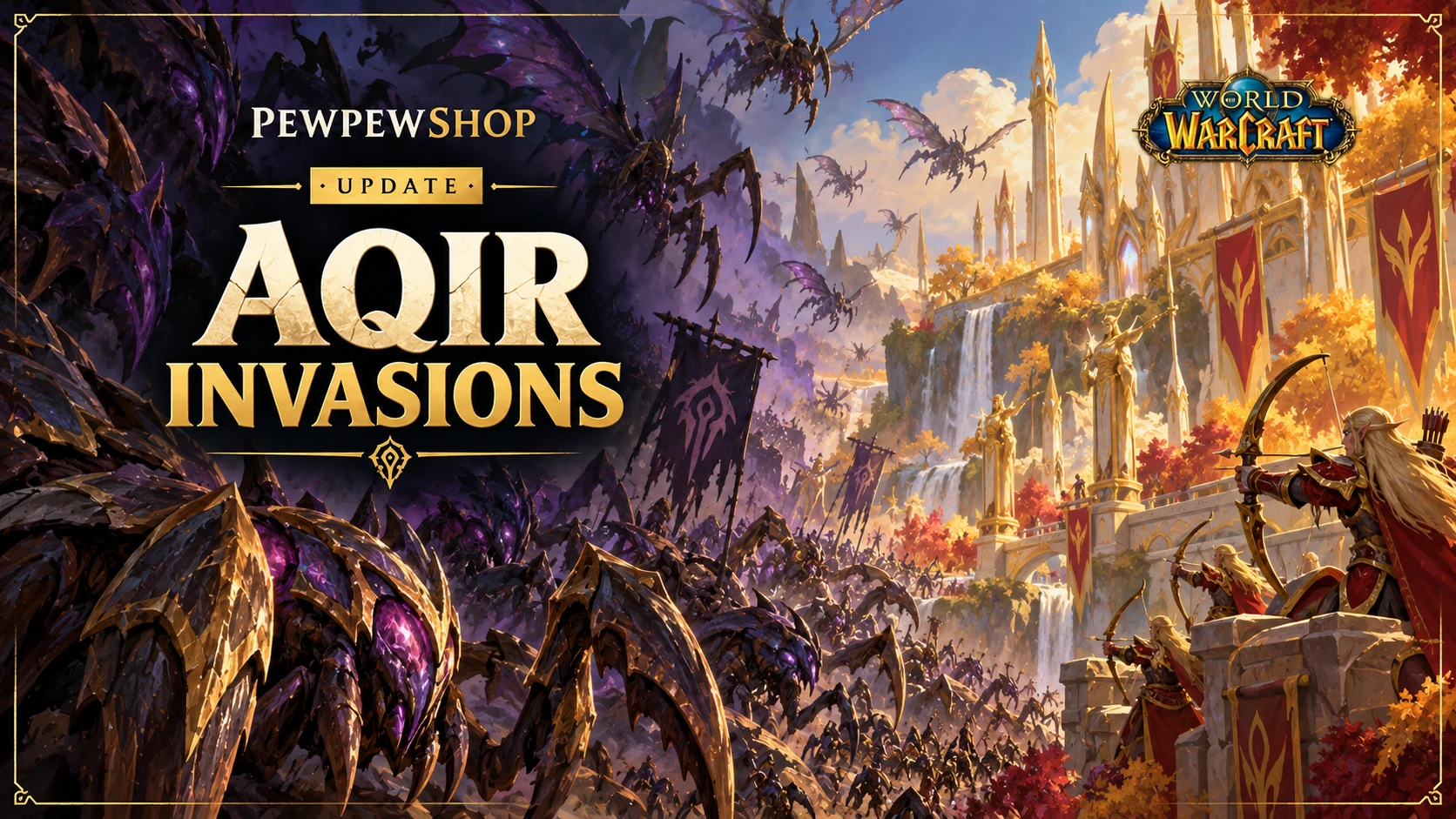 Aqir Invasions in WoW 12.1.5: Where, When and How They Work — PEWPEWSHOP boosting guide