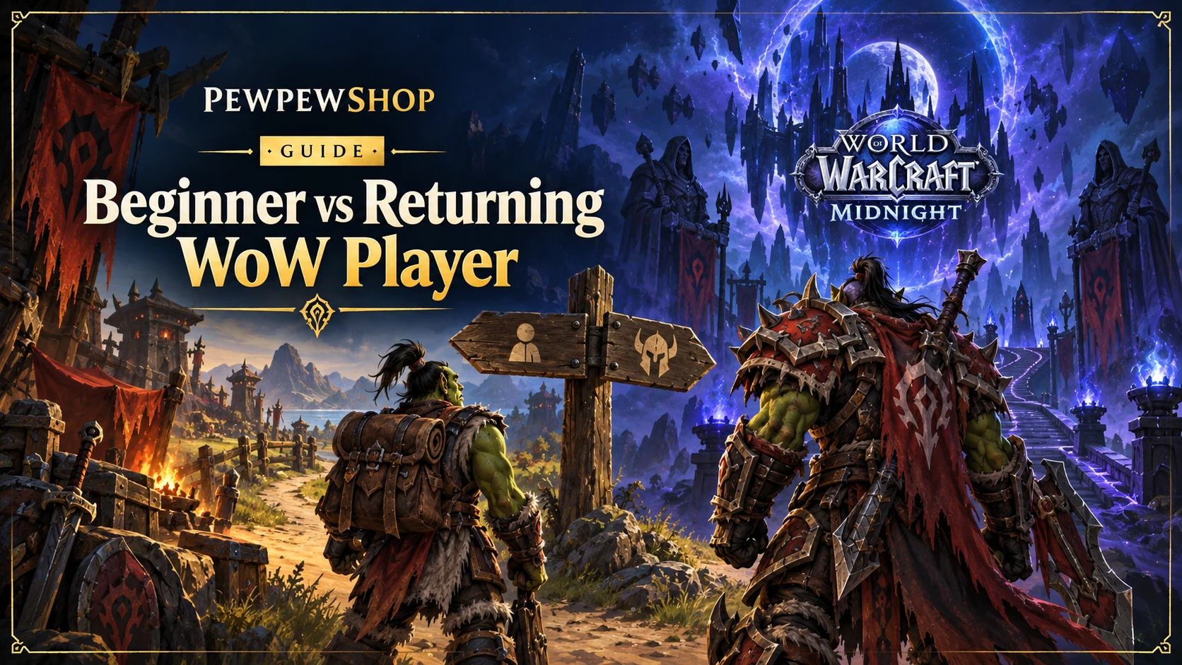 Beginner vs Returning WoW Player: Which Midnight Boost Comes First — PEWPEWSHOP boosting guide