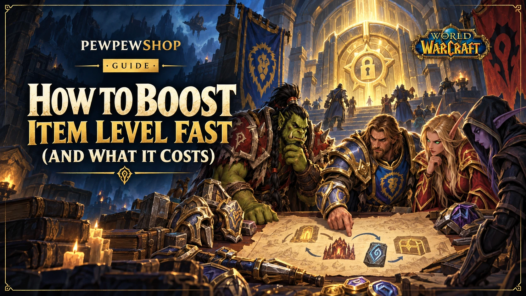How to Boost Item Level in WoW Fast (and What It Costs) — PEWPEWSHOP boosting guide