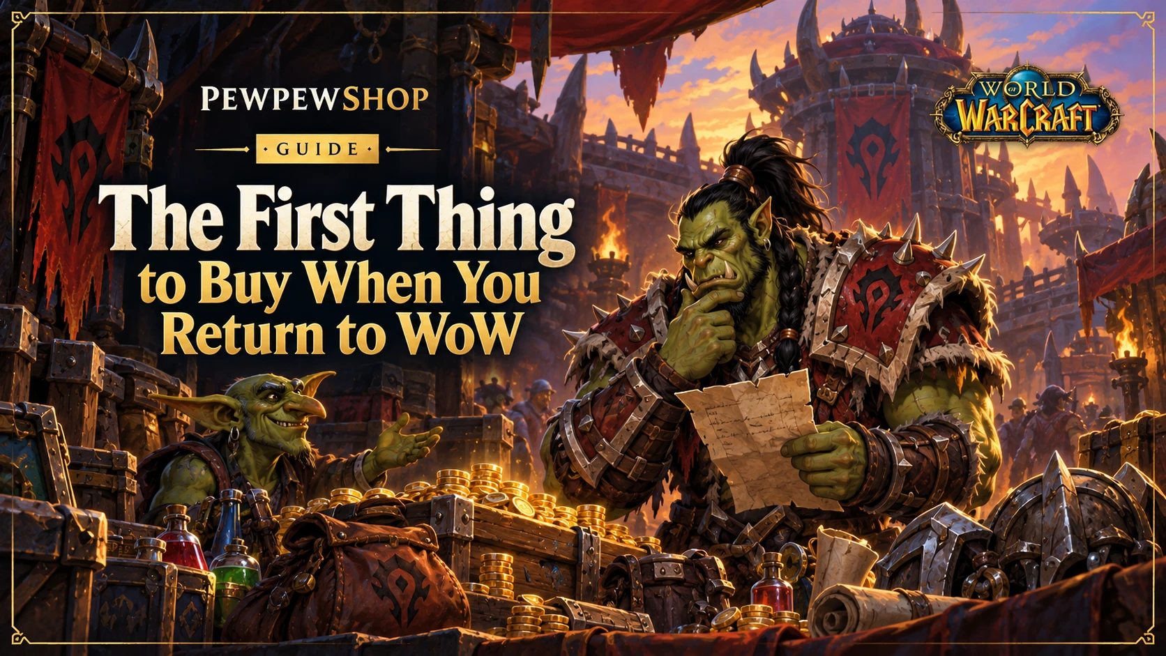 The First Thing to Buy When You Return to WoW — PEWPEWSHOP boosting guide