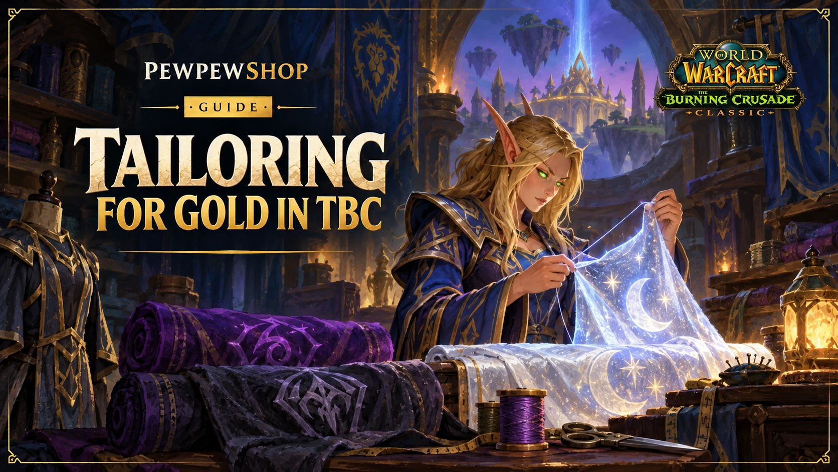 Tailoring for Gold in TBC: Spellcloth Cooldowns and Primal Mooncloth Profit — PEWPEWSHOP boosting guide