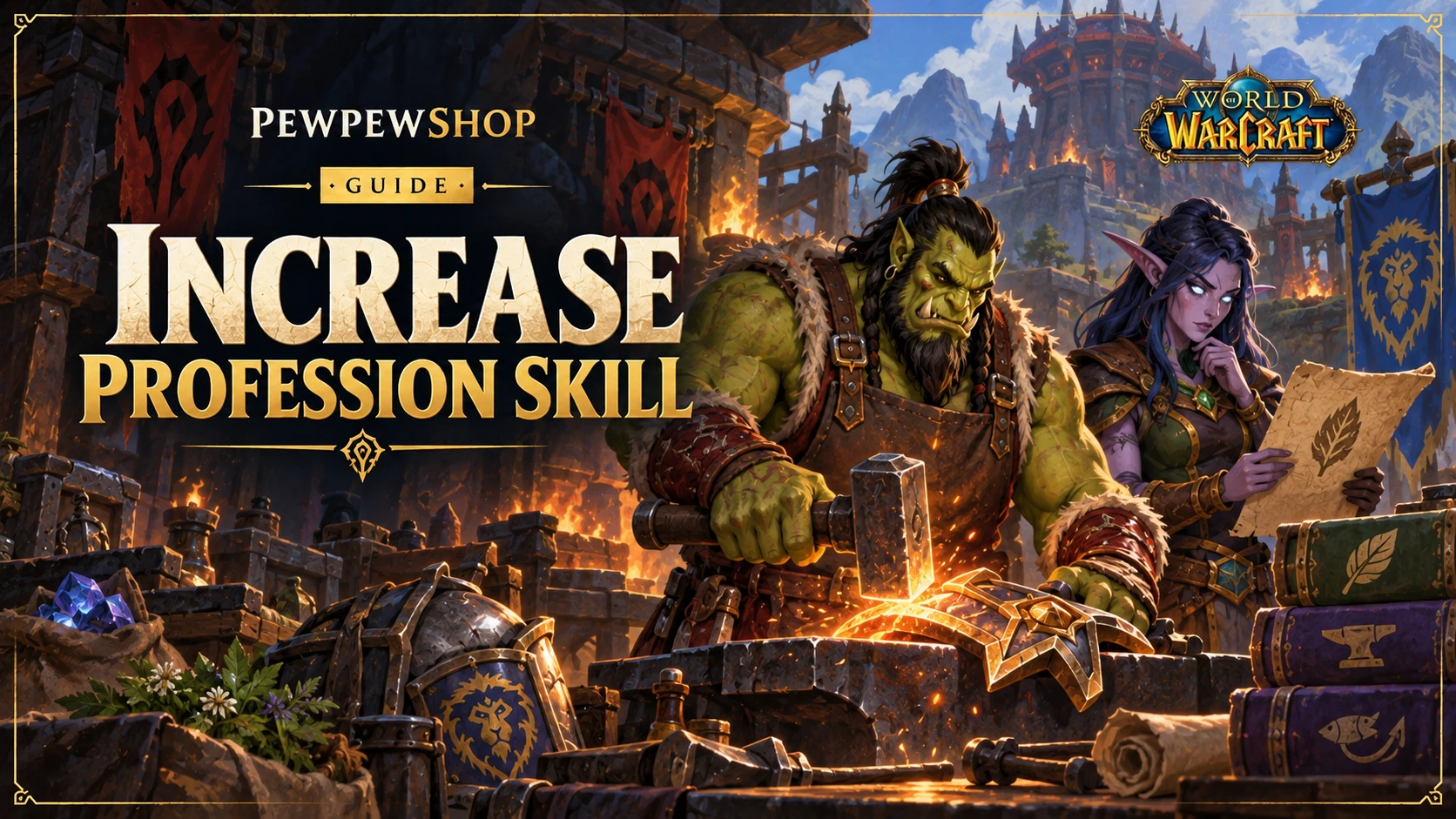 How to Increase Profession Skill in WoW Fast — PEWPEWSHOP boosting guide
