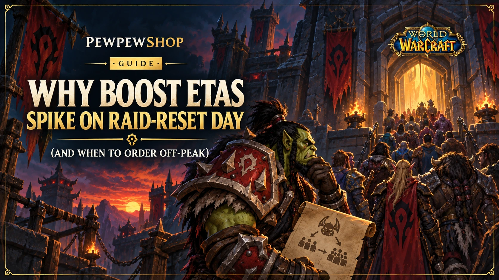 Why Boost ETAs Spike on Raid-Reset Day (and When to Order Off-Peak) — PEWPEWSHOP boosting guide