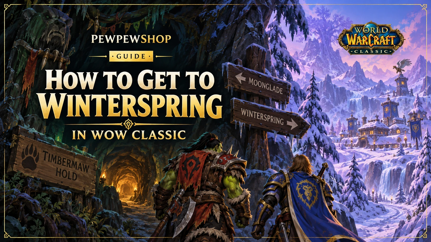 How to Get to Winterspring in WoW Classic (Both Factions) — PEWPEWSHOP boosting guide