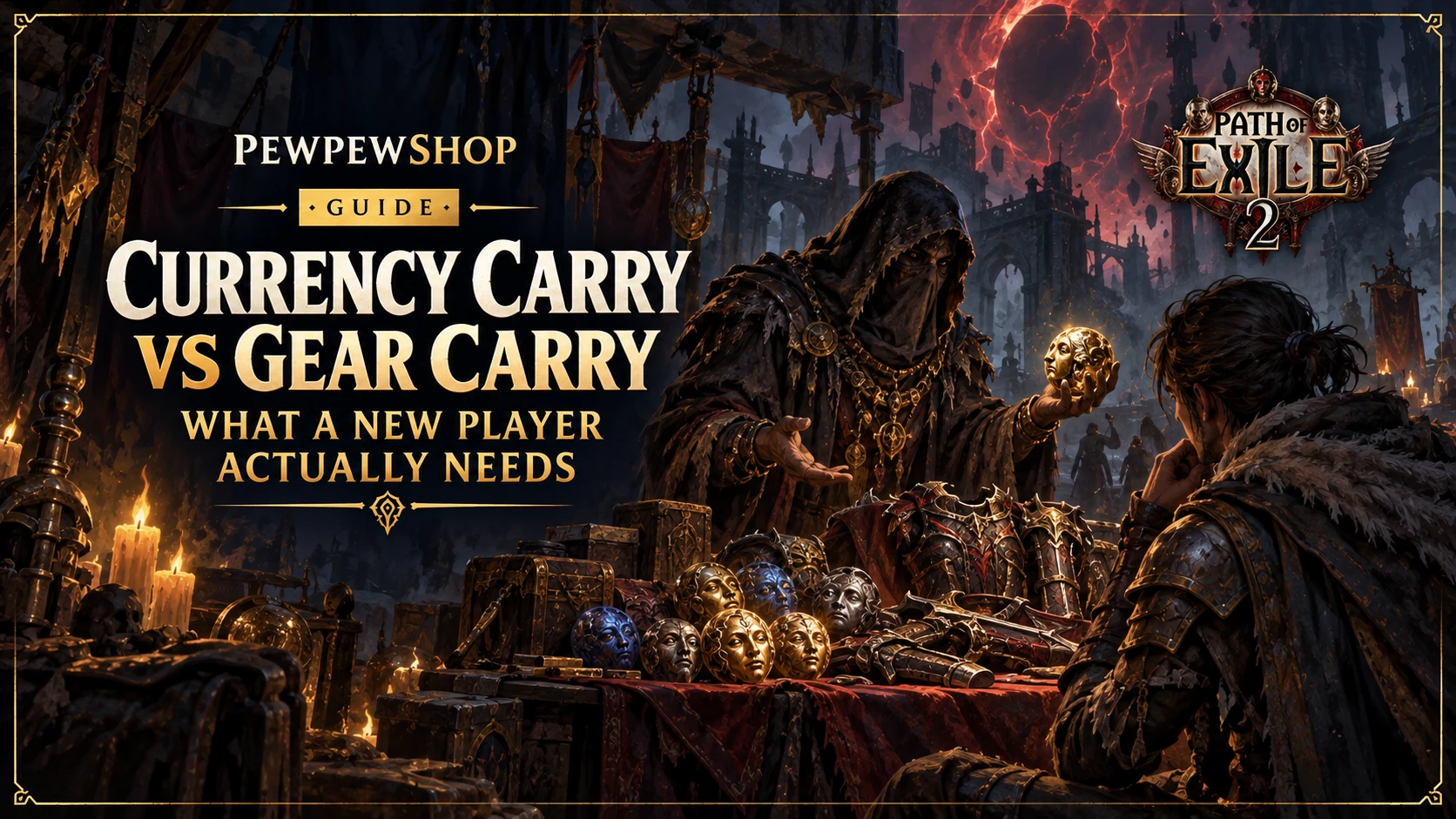 Path of Exile 2 Currency Carry vs Gear Carry: What a New Player Actually Needs — PEWPEWSHOP boosting guide