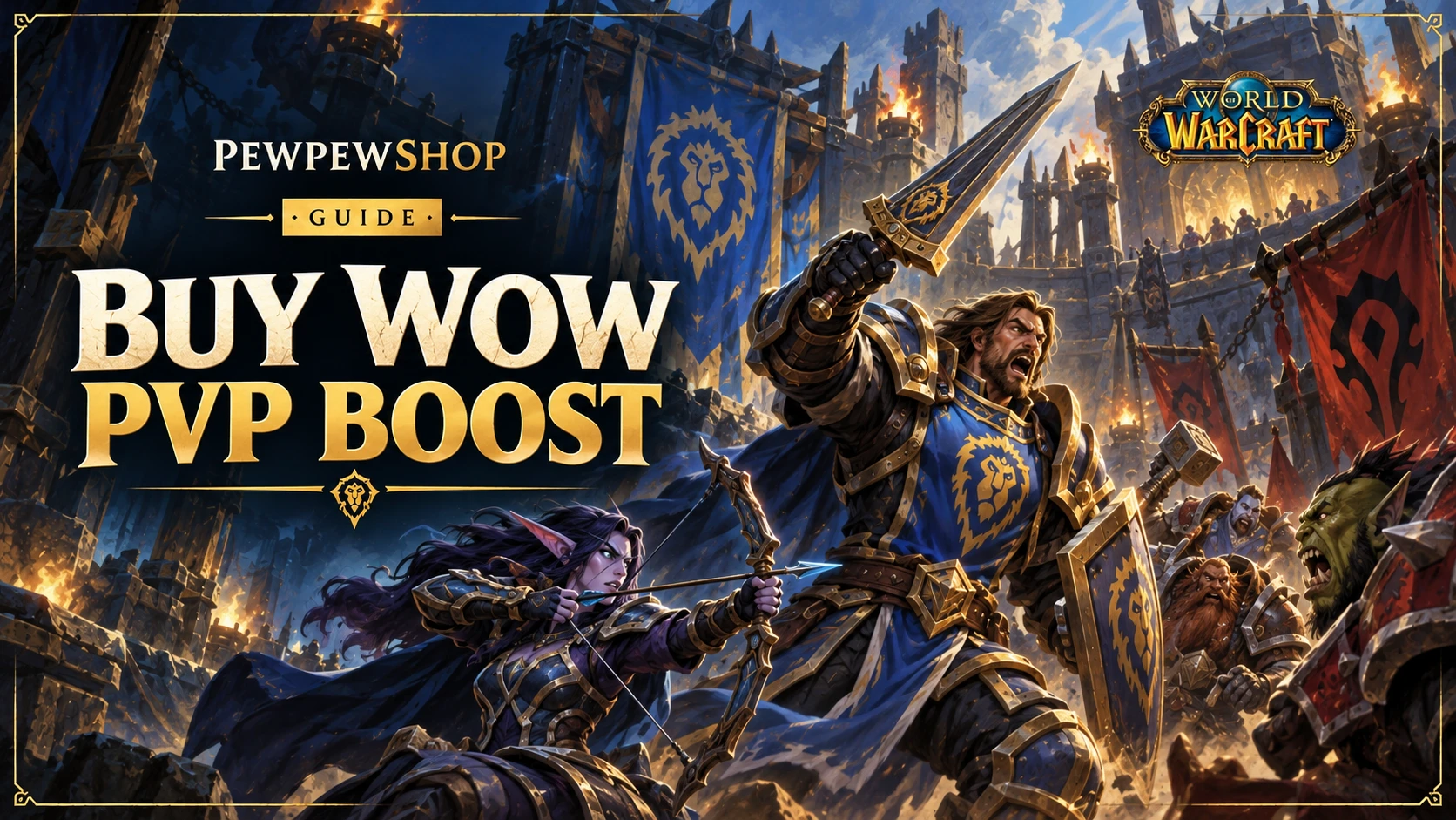Buy WoW PvP Boost: Rating, Gear & Ranks Explained — PEWPEWSHOP boosting guide