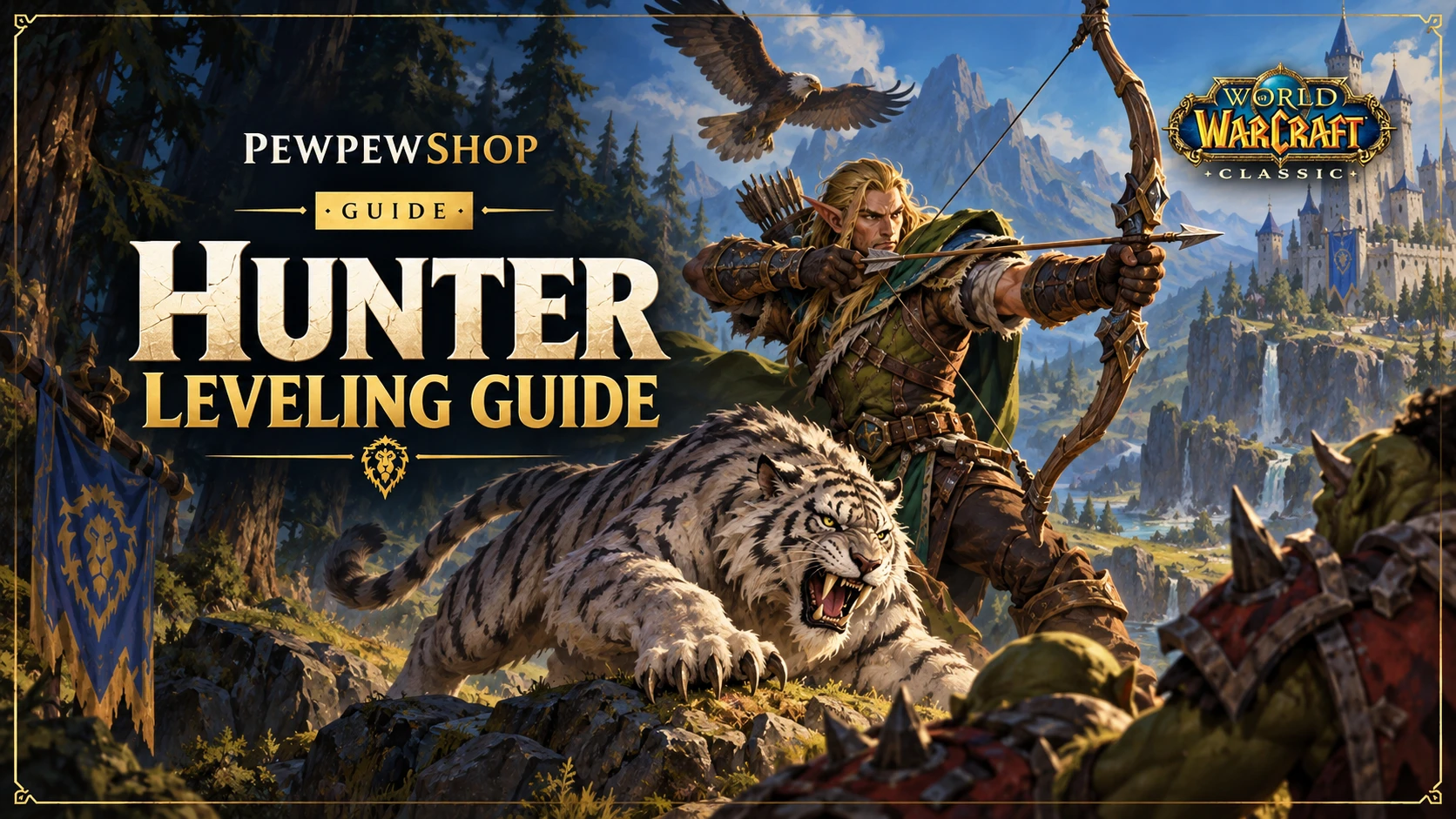 WoW Classic Hunter Leveling Guide (1-60) — PEWPEWSHOP boosting guide