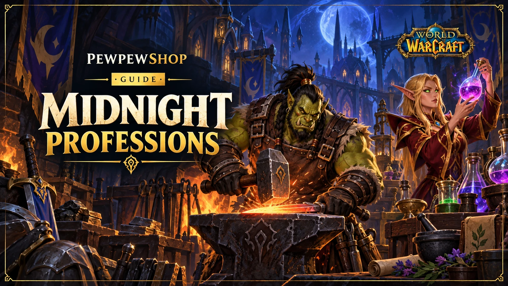 All WoW Professions in Midnight: List, Uses and Best Pairs — PEWPEWSHOP boosting guide