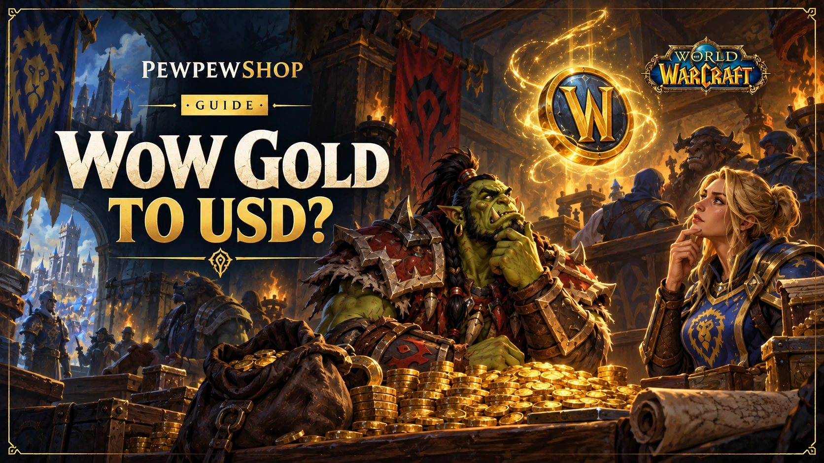 WoW Gold to USD: What Is In-Game Gold Worth? — PEWPEWSHOP boosting guide